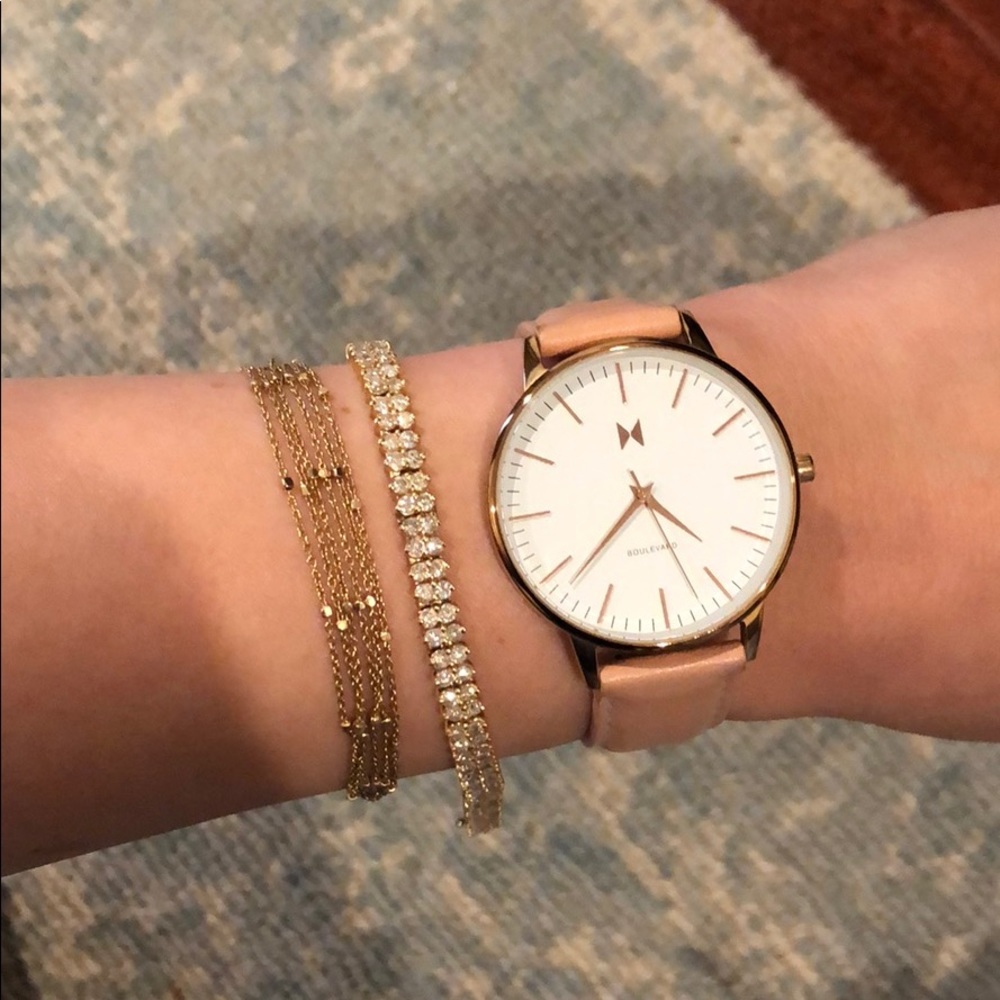 MVMT rose gold watch